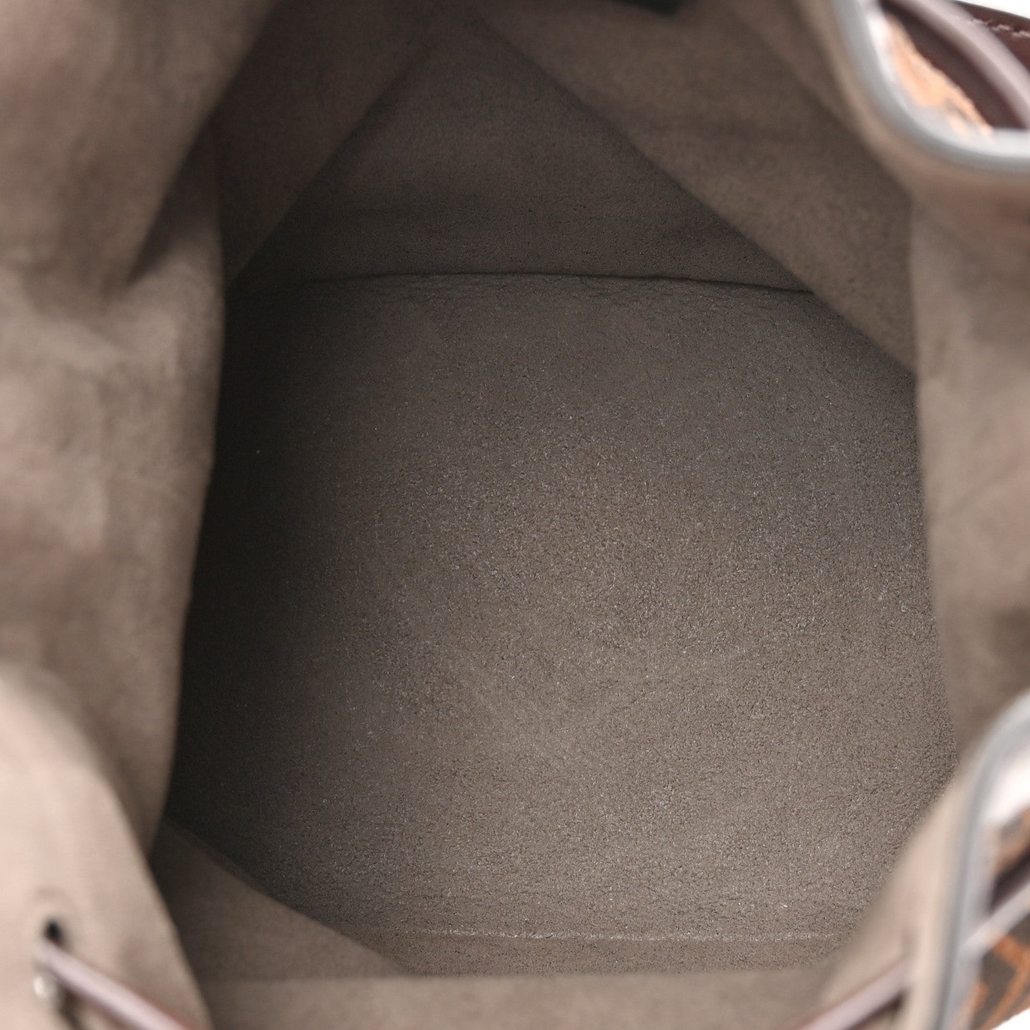 Fendi Suede Vitello King F is Fendi Micro FF Mini Mon Tresor Bucket Bag Sigaro Marrone Ebano 5 of 10