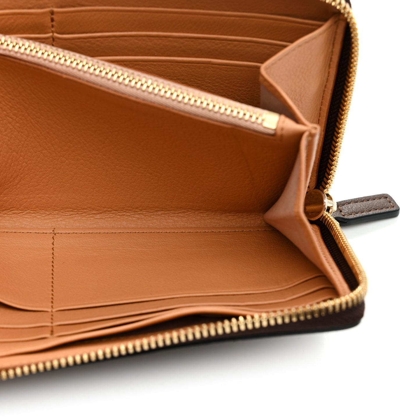 Calfskin Ottomar Monogram Klara Zip Wallet Chestnut