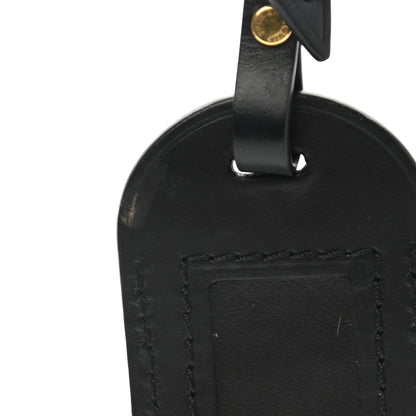 Louis Vuitton Calfskin Luggage Tag Black 3 of 4