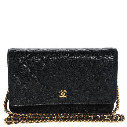 Chanel Caviar Quilted Wallet on Chain Black 1 of 8