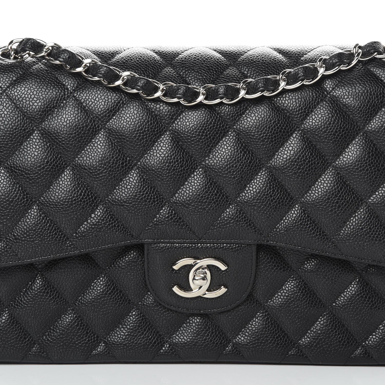 Chanel Caviar Quilted Jumbo Double Flap Black 8 of 16