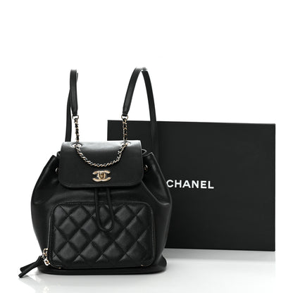 Chanel Caviar Quilted Business Affinity Backpack Black 11 of 11