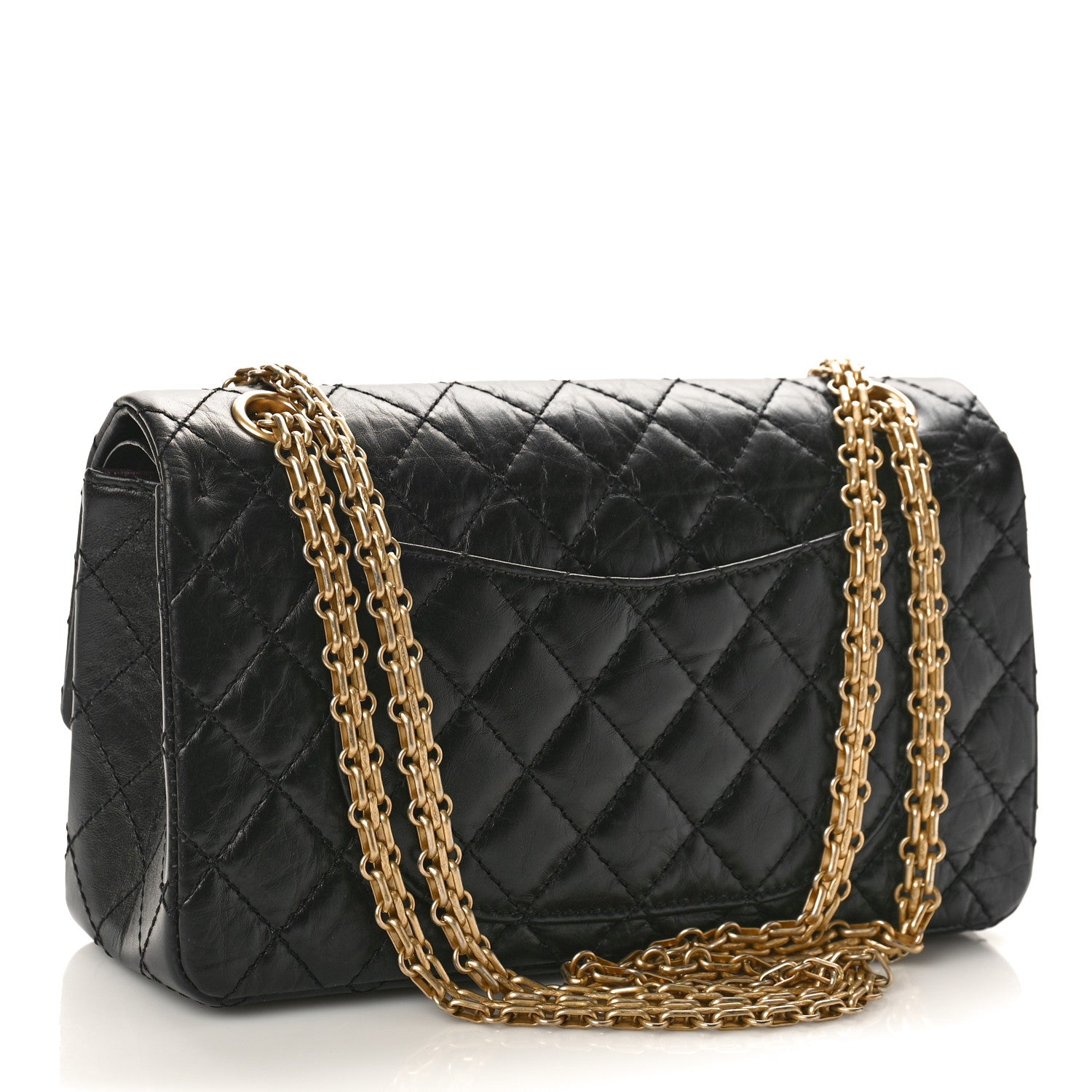 Chanel Aged Calfskin Quilted 2.55 Reissue 225 Flap Black 2 of 9