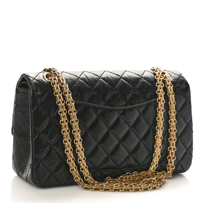 Chanel Aged Calfskin Quilted 2.55 Reissue 225 Flap Black 2 of 9