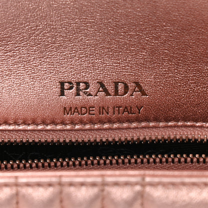 Prada Nappa Impunture Diagramme Small Chain Flap Shoulder Bag Rosa Mordore 6 of 9
