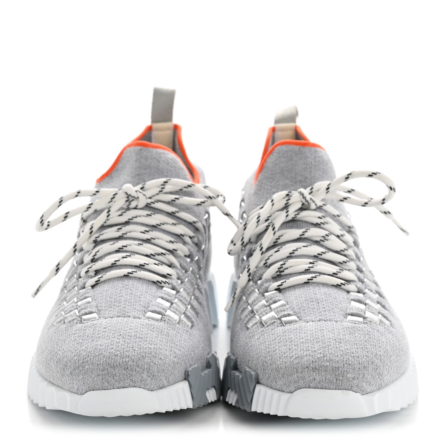 Hermes Knit Womens Flex Bolduc Sneakers 40 Gris Silex 3 of 9