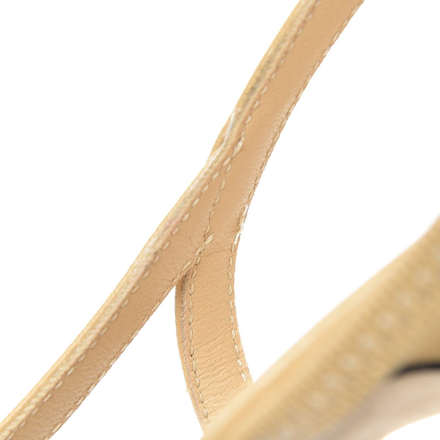 Goatskin Grosgrain Cap Toe CC Slingback Pumps 39.5 Beige Black