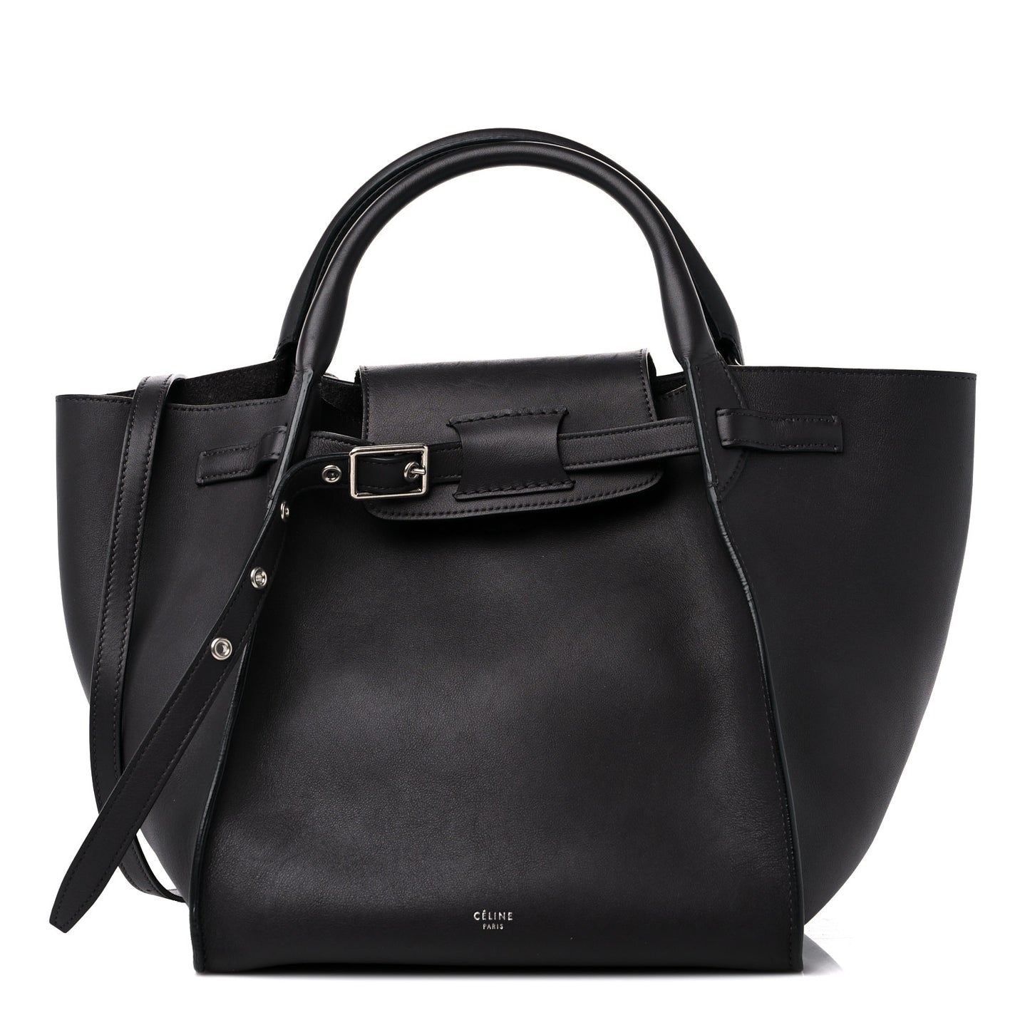 Smooth Calfskin Small Big Bag Dark Brown