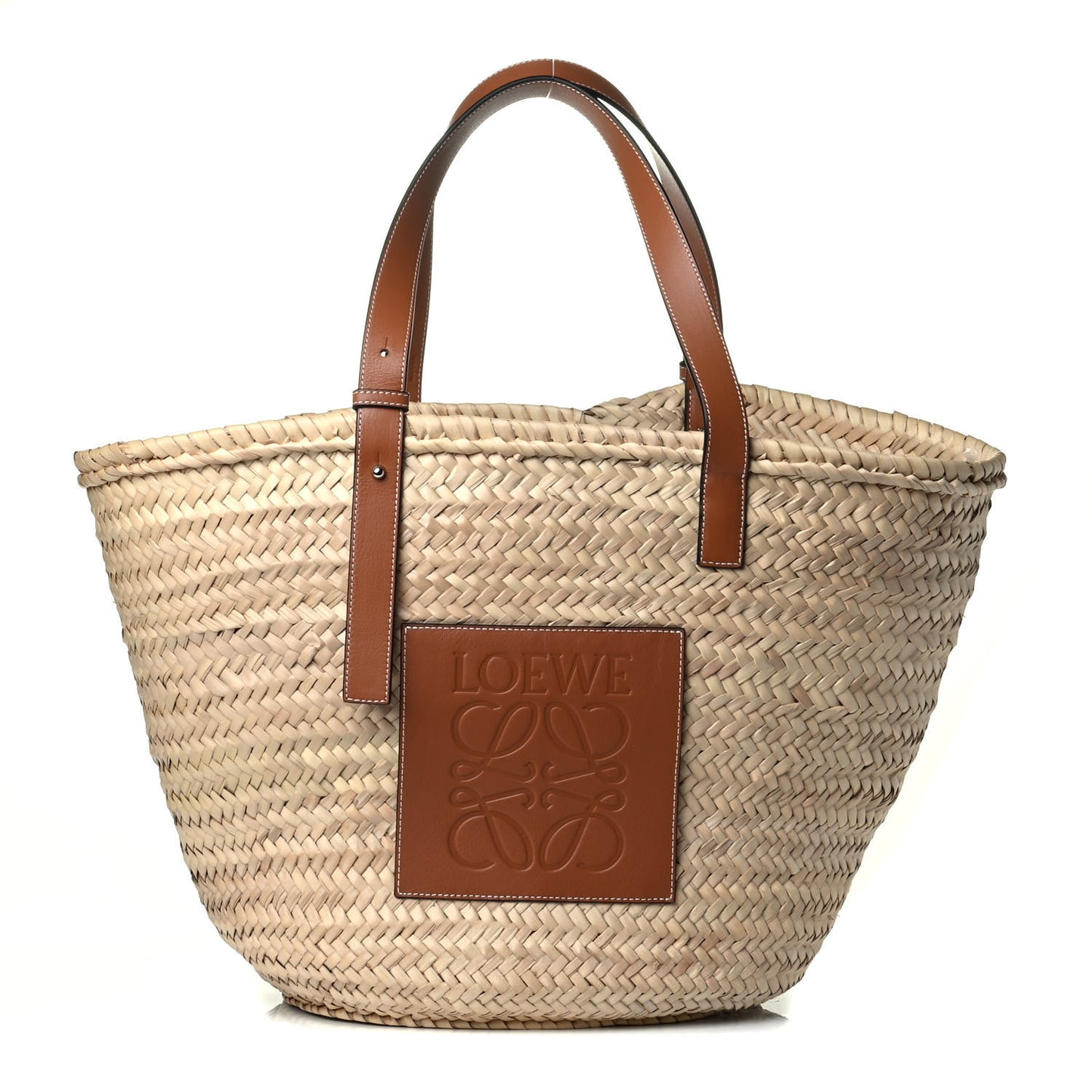 Raffia Basket Tote Natural Tan