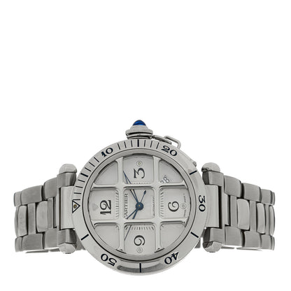 Cartier Stainless Steel 38mm Pasha C Grille Automatic Watch 2 of 4