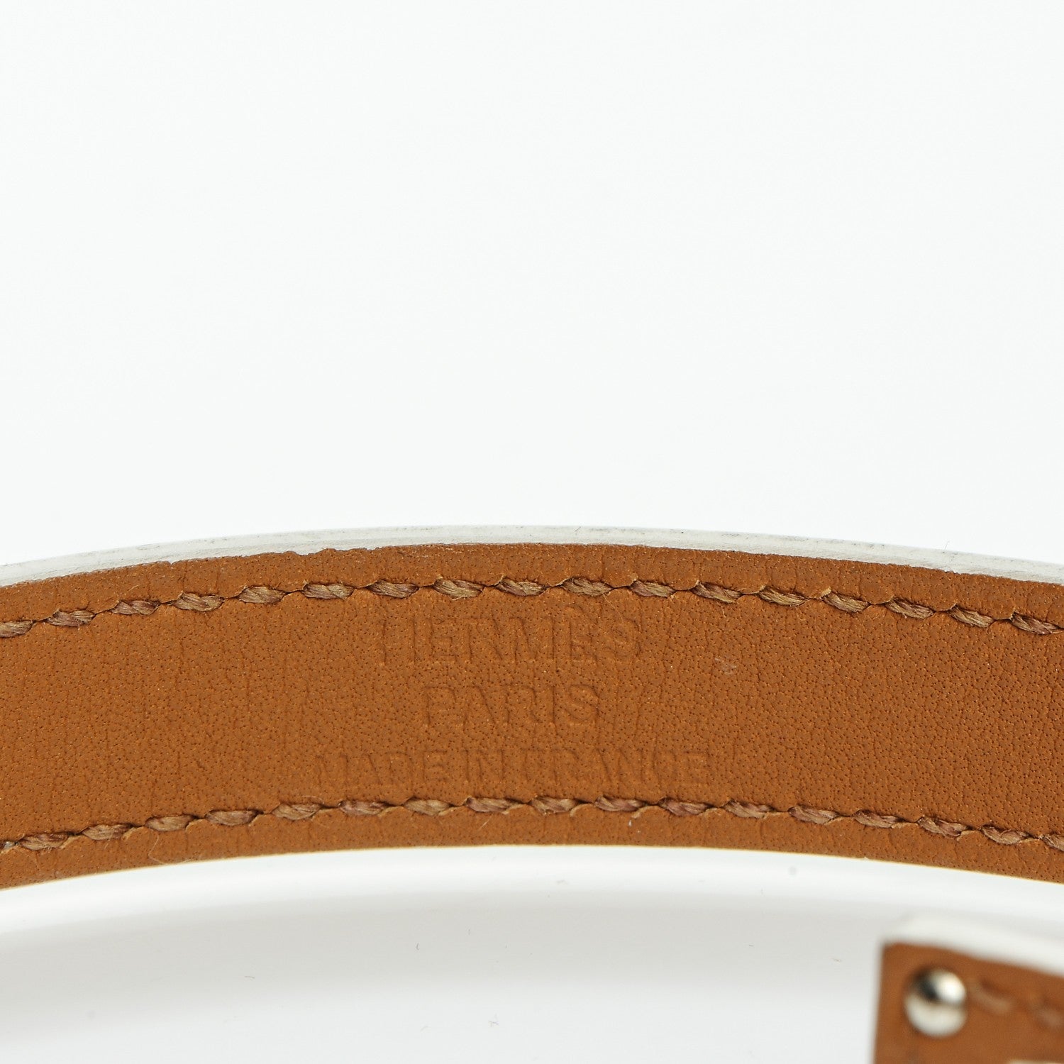 Hermes Epsom Kelly Double Tour Bracelet XS White 7 of 8