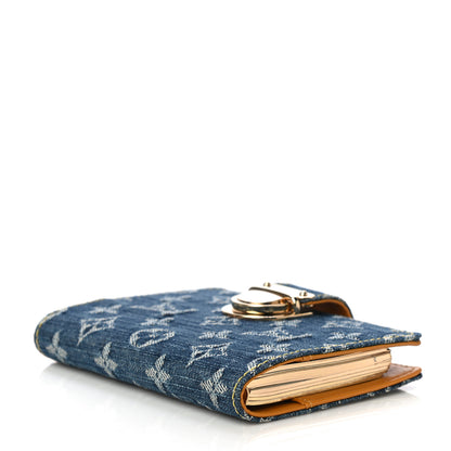 Louis Vuitton Monogram Denim Agenda PM Blue 5 of 14