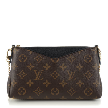 Louis Vuitton Monogram Pallas Clutch Black 1 of 8