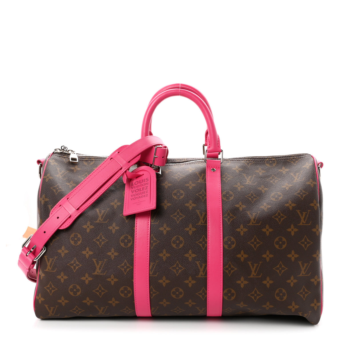 Louis Vuitton Monogram Keepall Bandouliere 45 Pondichery Pink 1 of 8