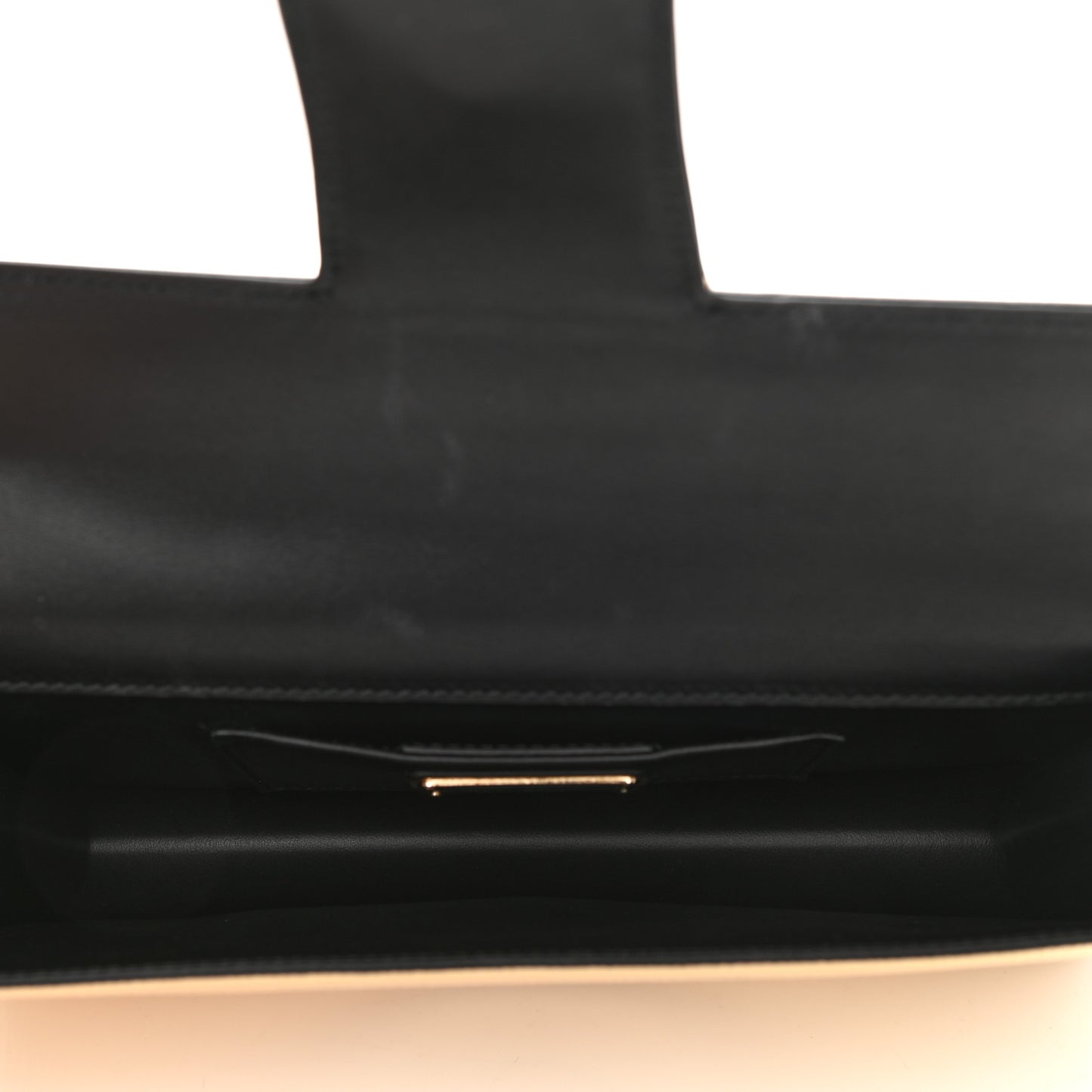 Metallic Hammered Calfskin Thalia Clutch With Chain Gold