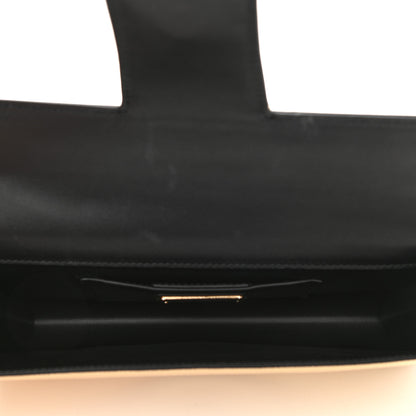 Salvatore Ferragamo Metallic Hammered Calfskin Thalia Clutch With Chain Gold 4 of 6