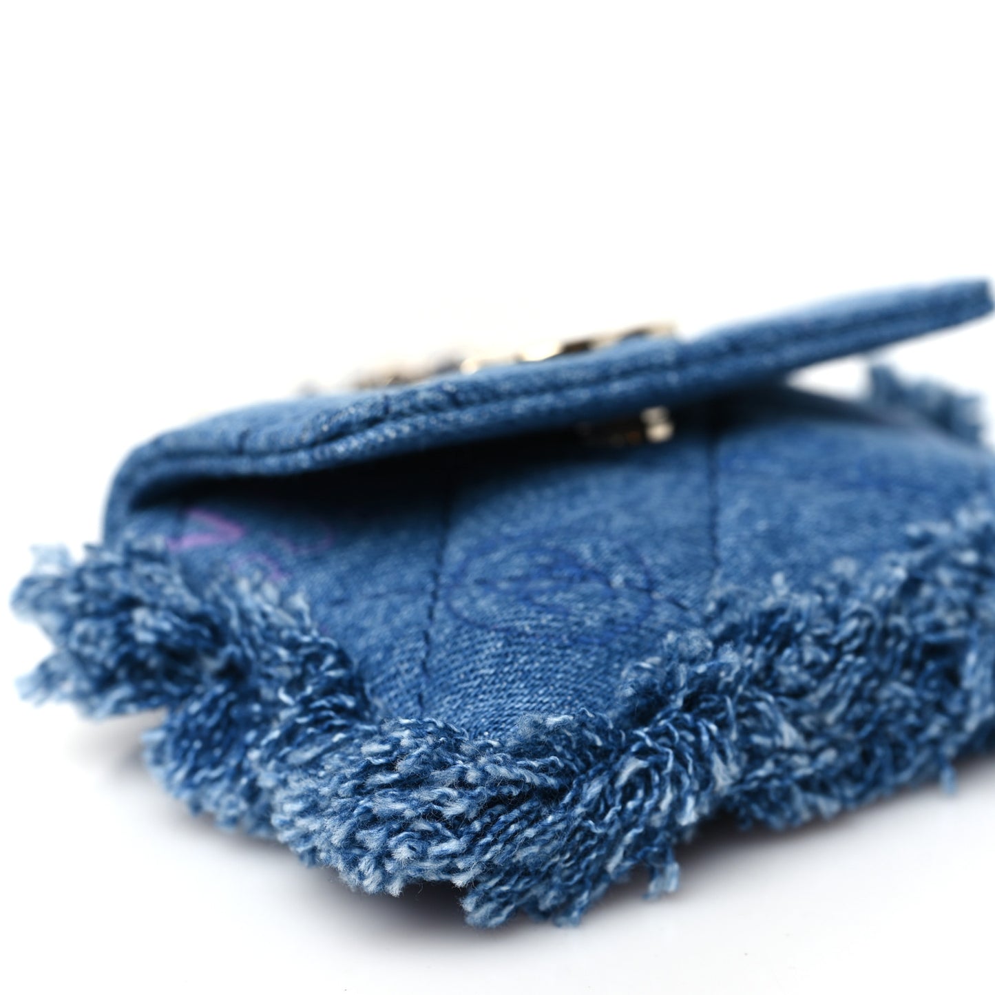 Denim Quilted Denim Mood Belt Bag Blue Multicolor