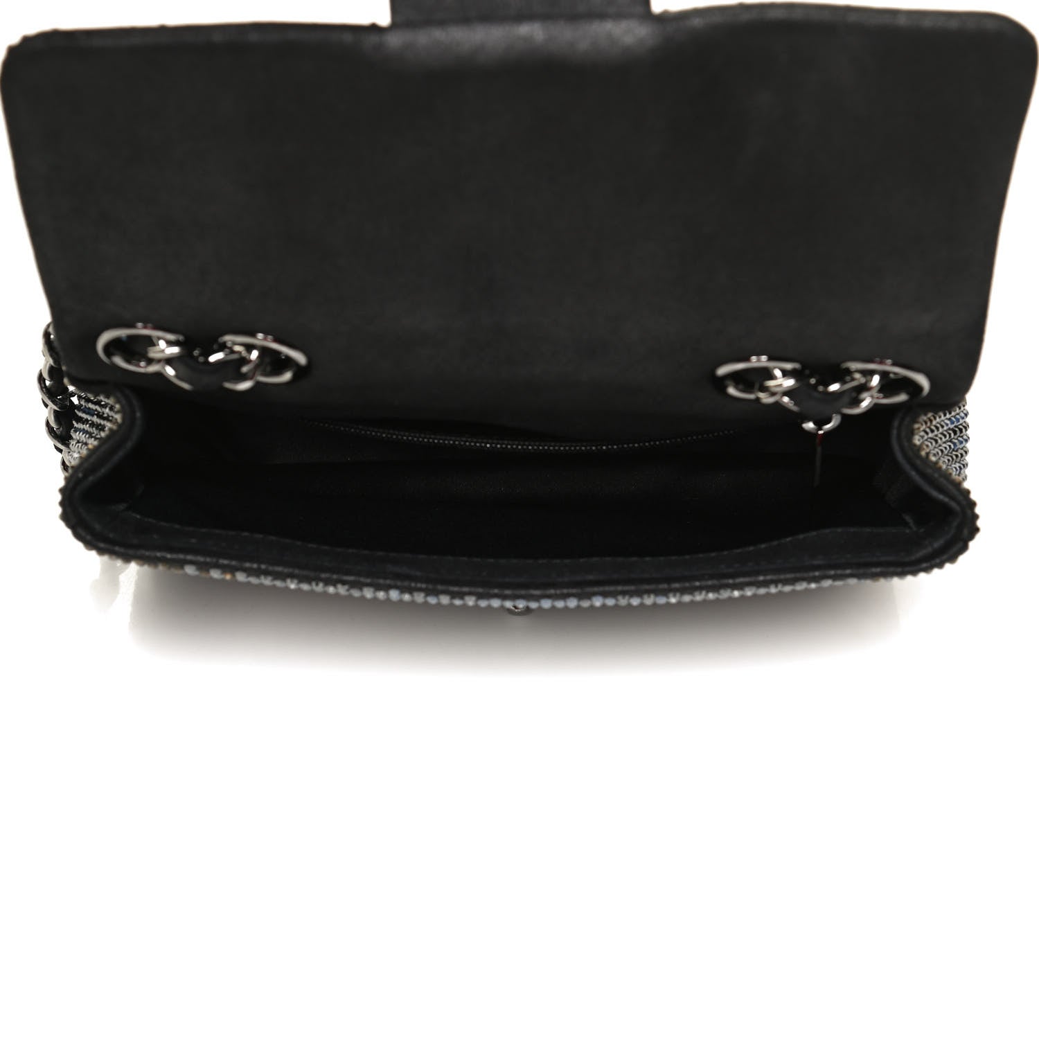 Chanel Suede Calfskin Crystal Small Single Flap Multicolor 4 of 11