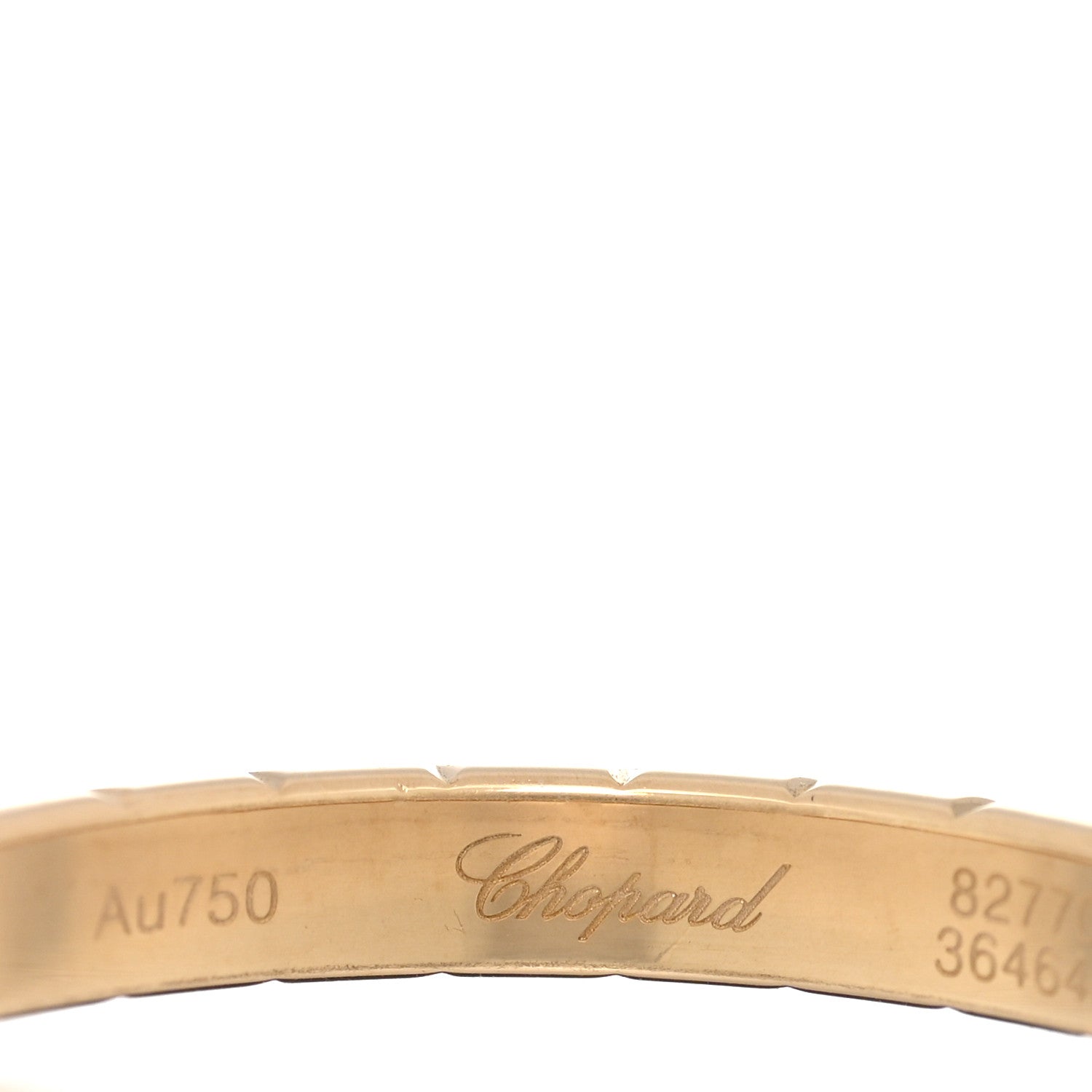 Chopard 18K Yellow Gold Ice Cube Band Ring 53 6.5 4 of 4