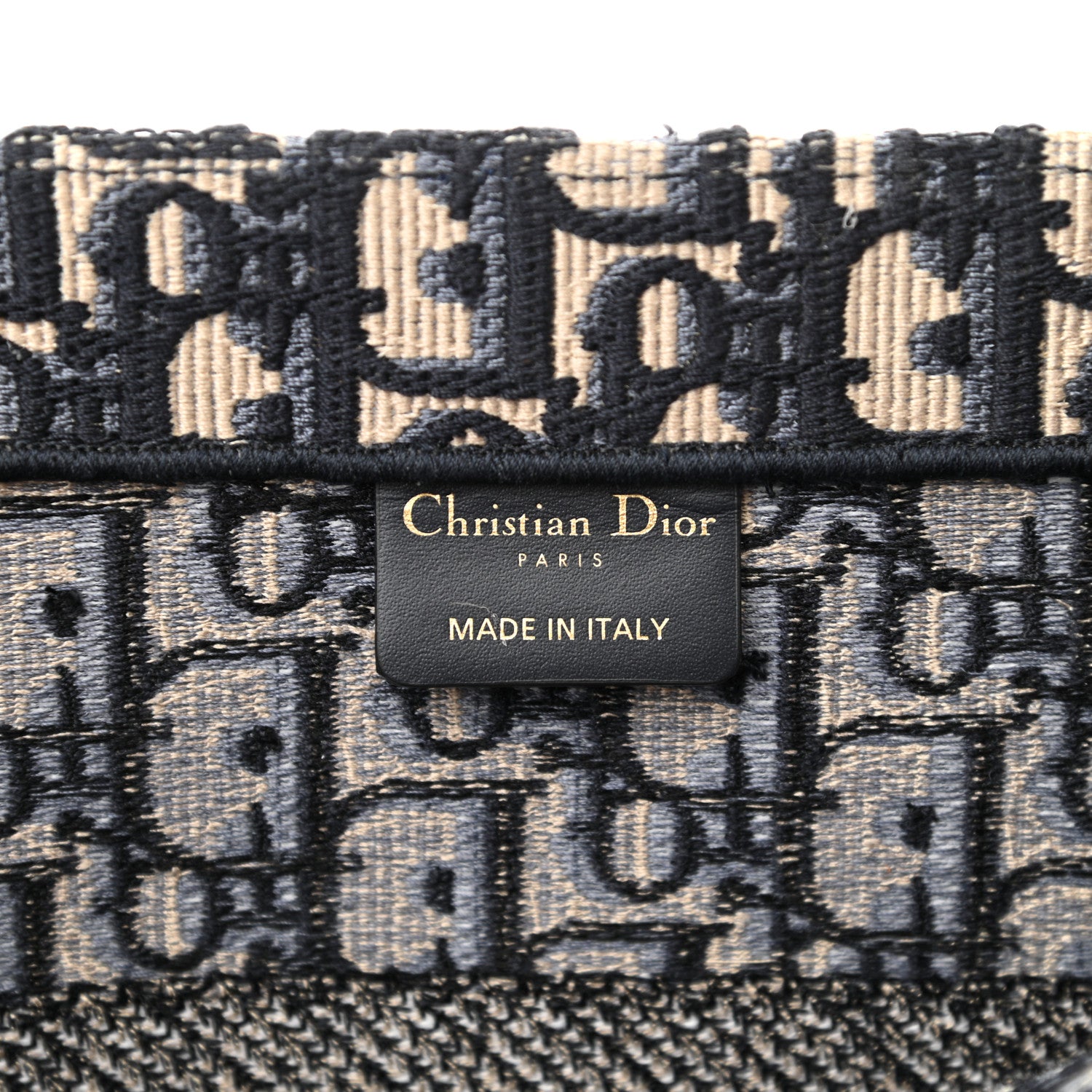 Christian Dior Oblique Medium Book Tote Blue Multicolor 6 of 14