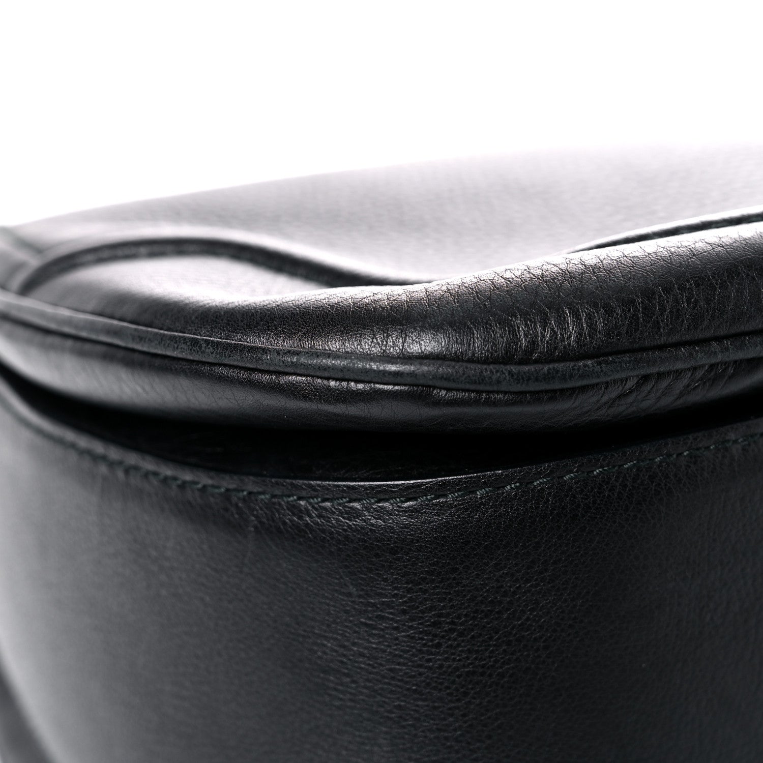 Gucci Calfskin Large New Bamboo Top Handle Bag Black 10 of 20
