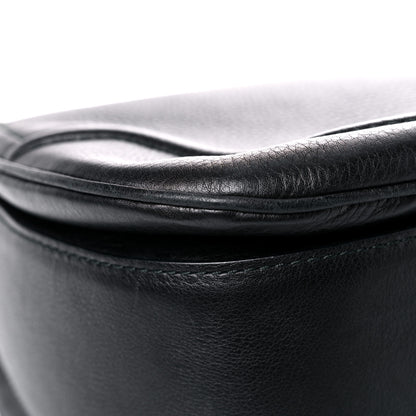 Gucci Calfskin Large New Bamboo Top Handle Bag Black 10 of 20