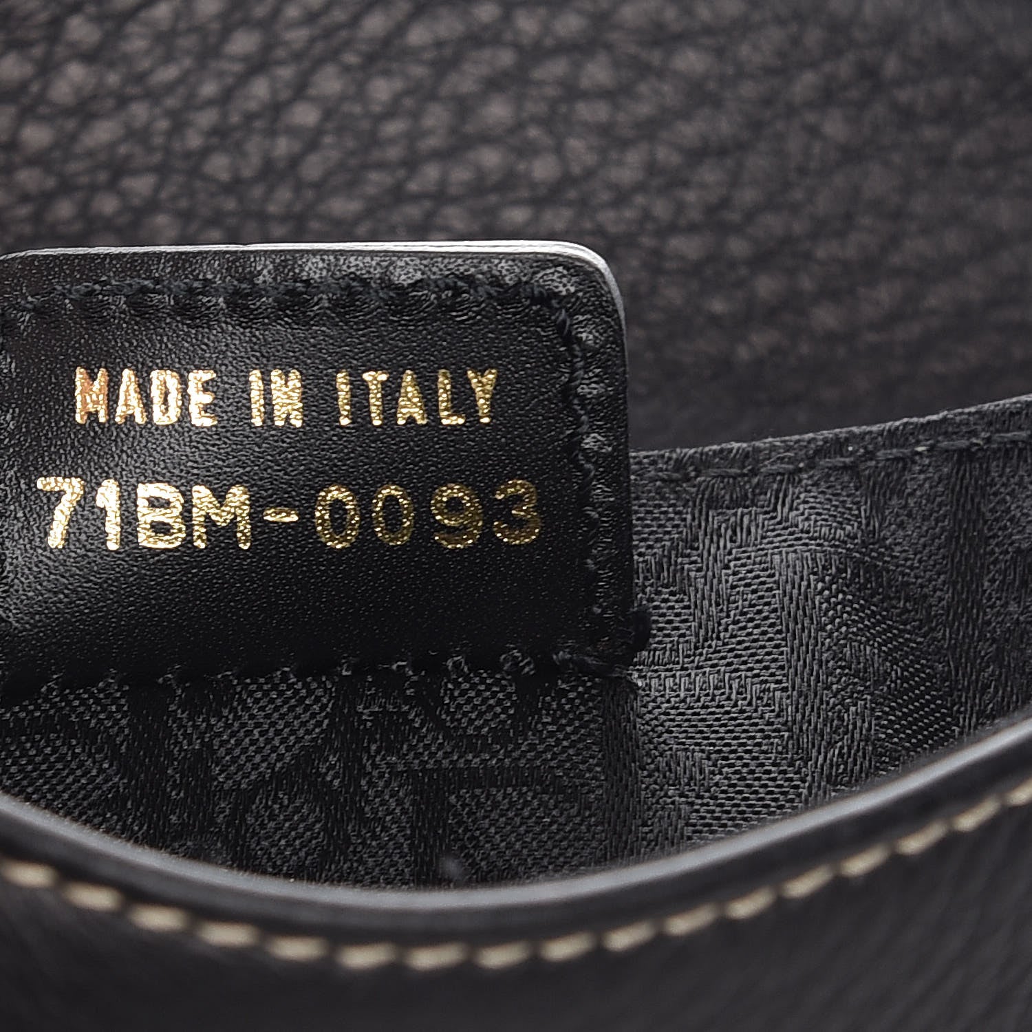 Christian Dior Grained Calfskin Saddle Belt Bag Black 7 of 9