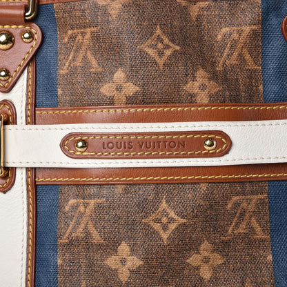 Louis Vuitton Monogram Rayures Tisse Sac GM Blue 10 of 18