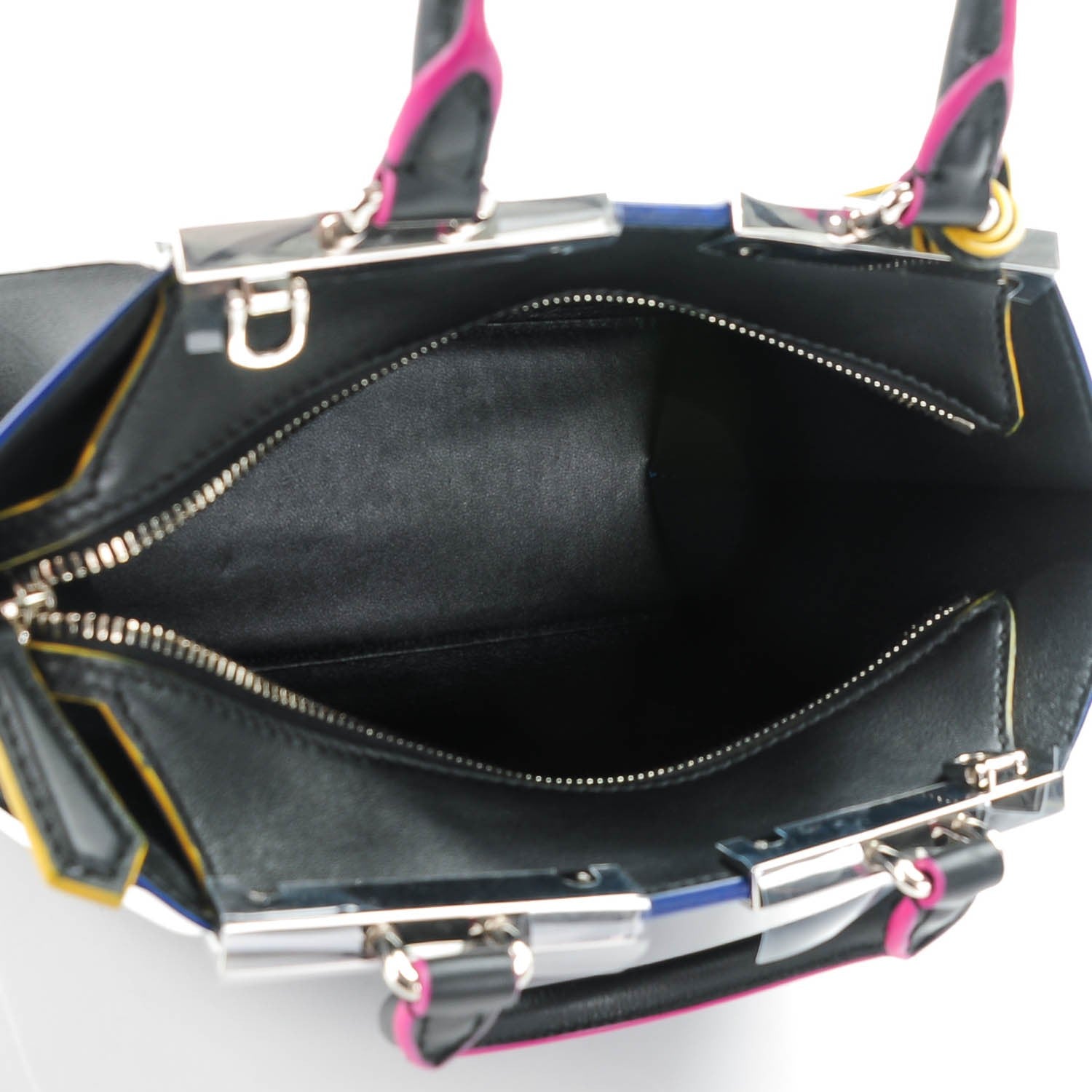 Fendi Vitello Dolce Mini 3Jours Tote Black 5 of 8