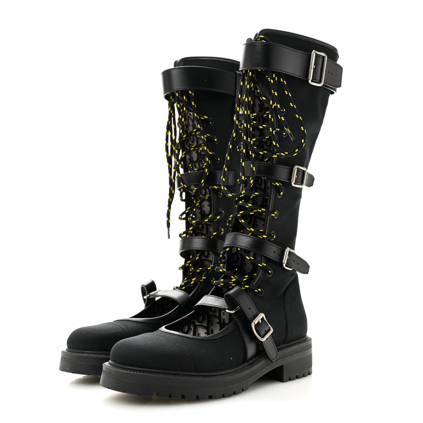 Technical Fabric Dioranger Lace Up High Boots 39.5 Black