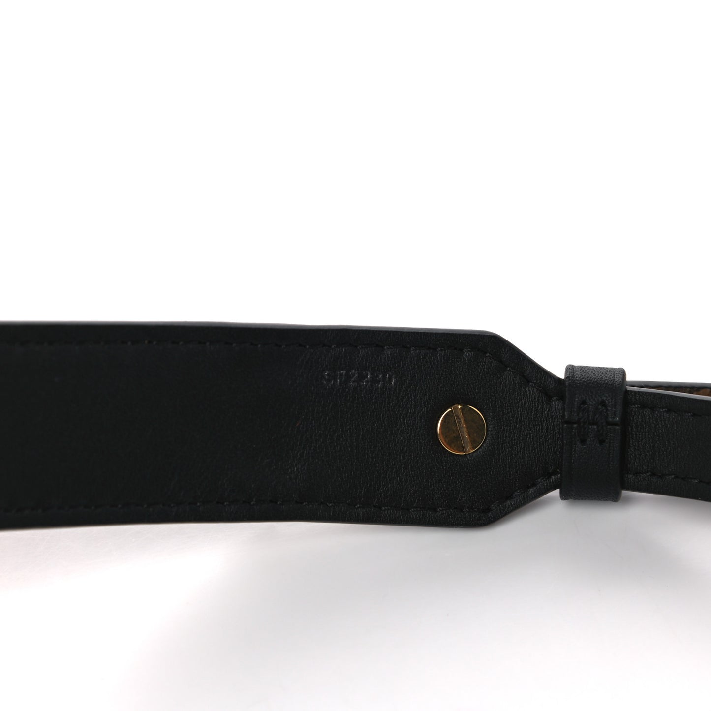 Reverse Monogram Bandouliere Shoulder Strap XL Black