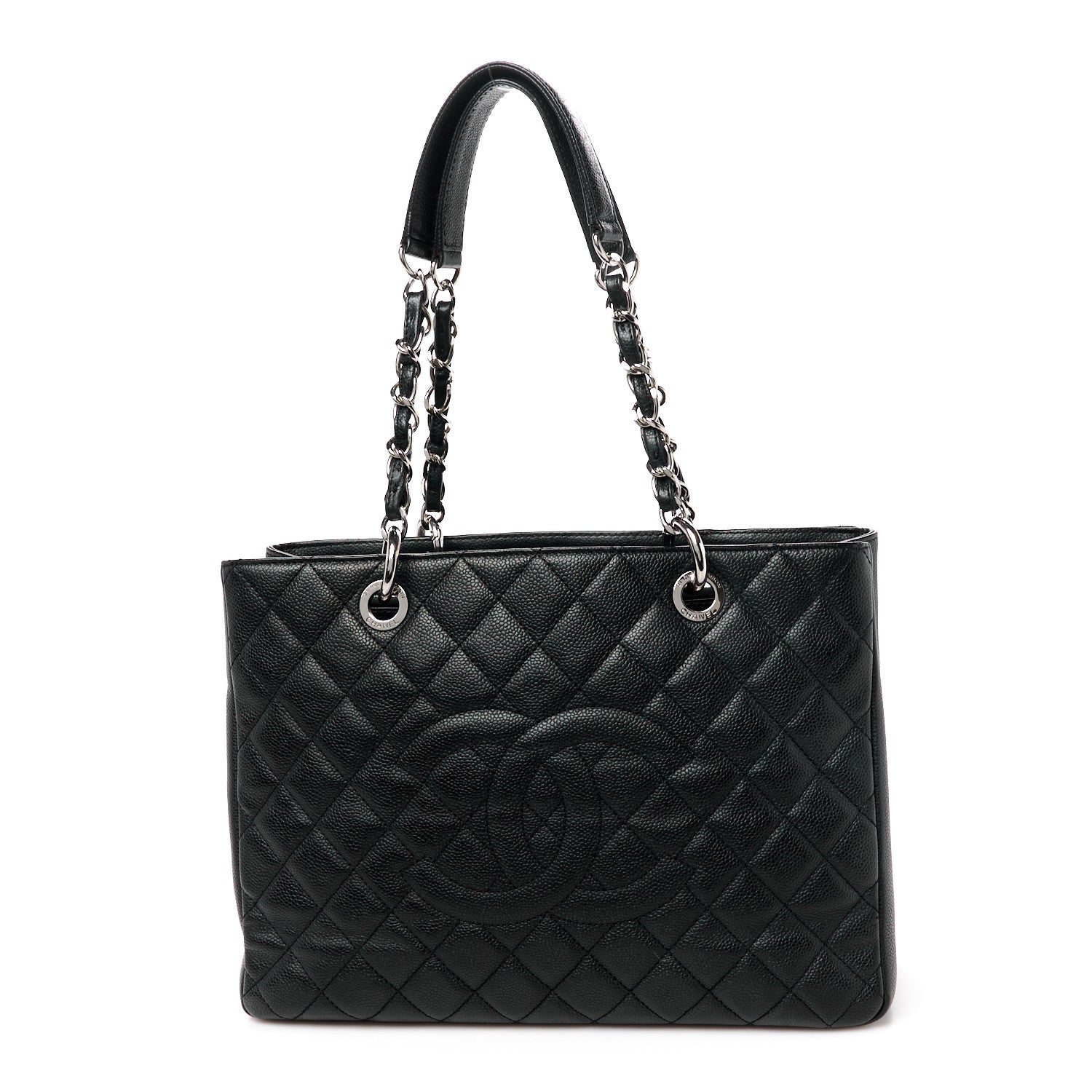 Chanel Caviar Quilted Grand Shopping Tote GST Black 1 of 10