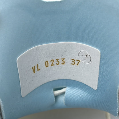 Louis Vuitton Patent Calfskin Technical Mesh Monogram Run 55 Sneakers 37 Bleu Clair 9 of 13