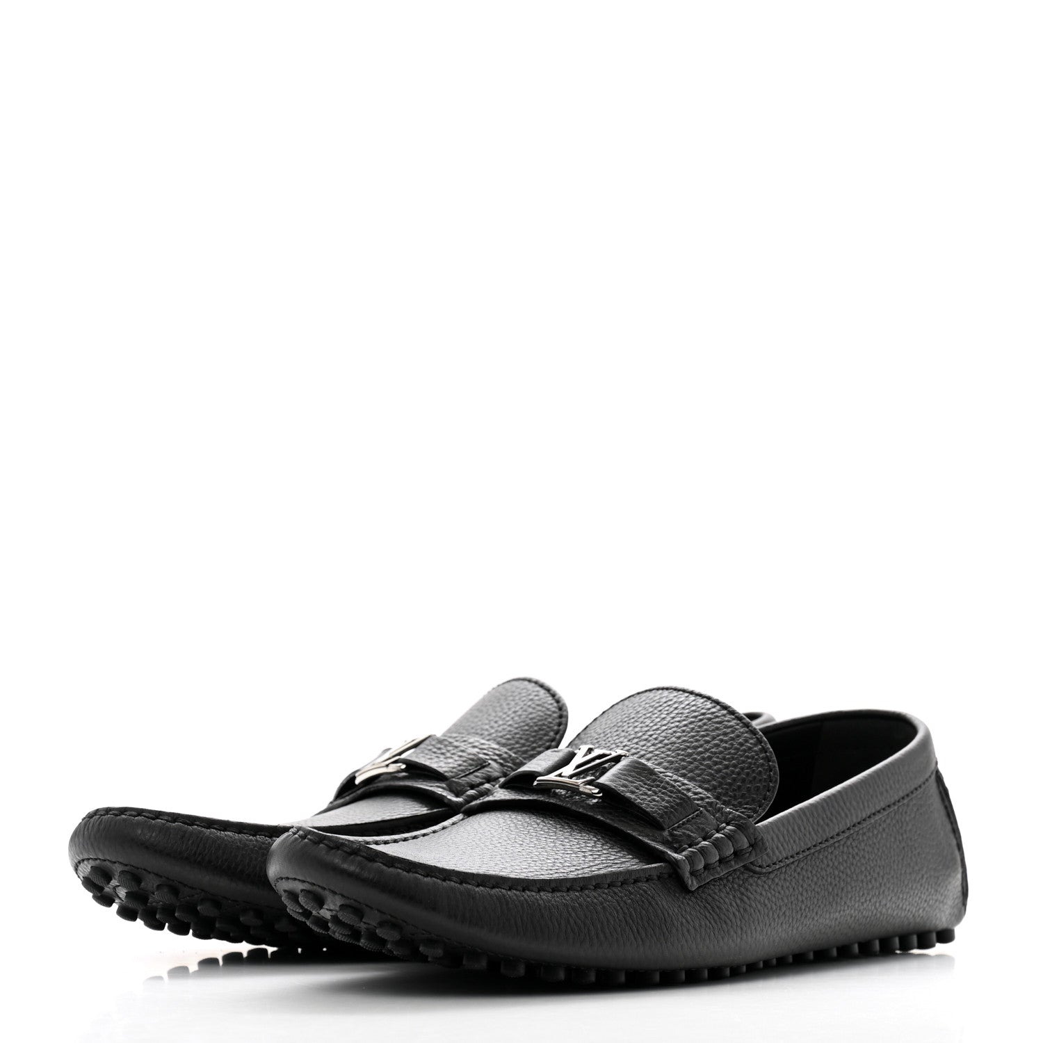 Louis Vuitton Taiga Mens Hockenheim Moccasin Loafers 11.5 Black 4 of 8