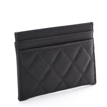 Chanel Caviar Quilted Filigree Card Holder Black 2 of 8