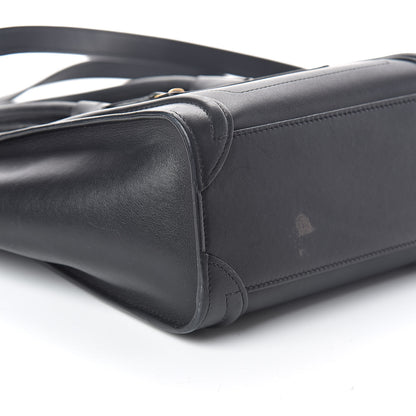 Celine Smooth Calfskin Nano Luggage Black 8 of 10