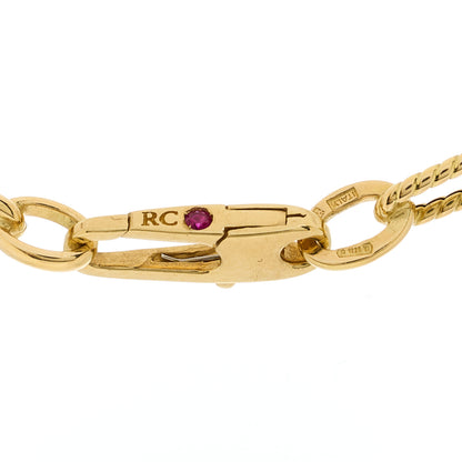 Roberto Coin 18K Yellow Polished and Fluted Paperclip Chain Necklace 5 of 5