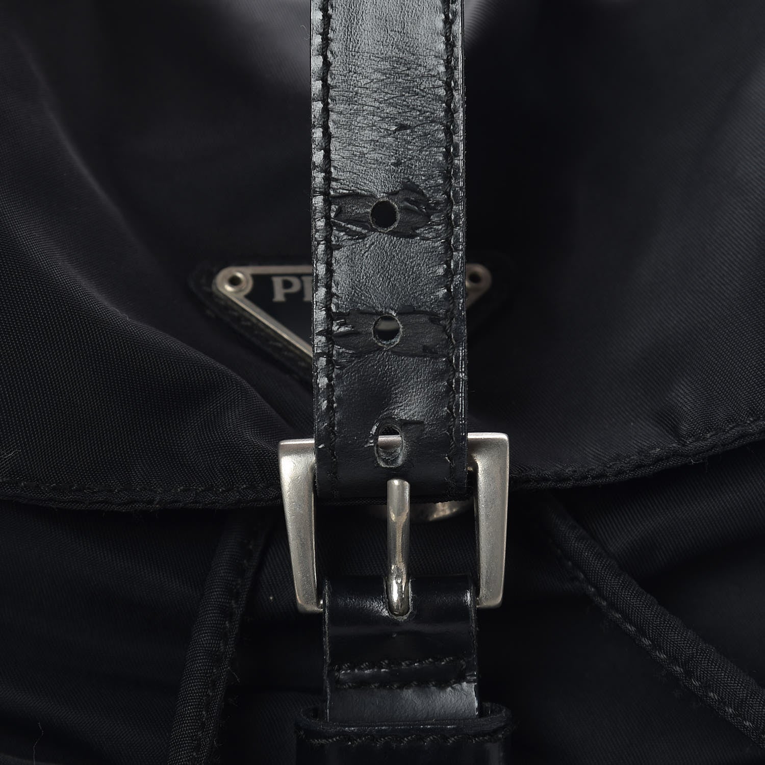 Prada Nylon Vela Medium Backpack Black 8 of 16