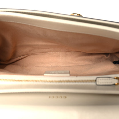 Gucci Azalea Calfskin Horsebit 1955 Shoulder Bag Mystic White 5 of 12