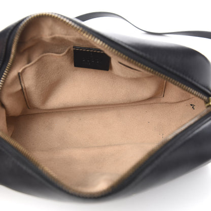 Gucci Calfskin Matelasse Small GG Marmont Chain Shoulder Bag Black 4 of 10