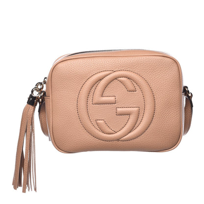 Gucci Pebbled Calfskin Small Soho Disco Bag Camelia 1 of 7