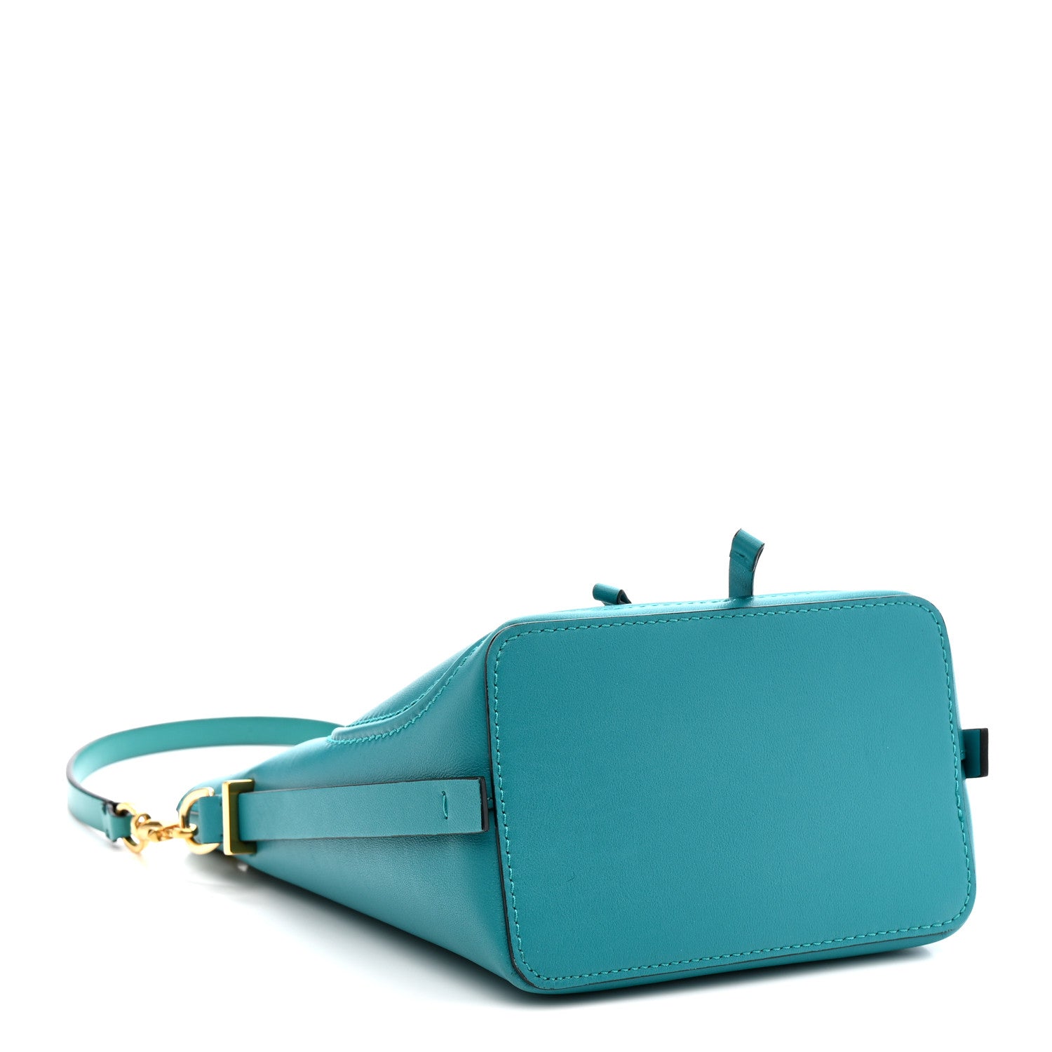 Valentino Garavani Calfskin Vlogo Bucket Bag Blue 4 of 10