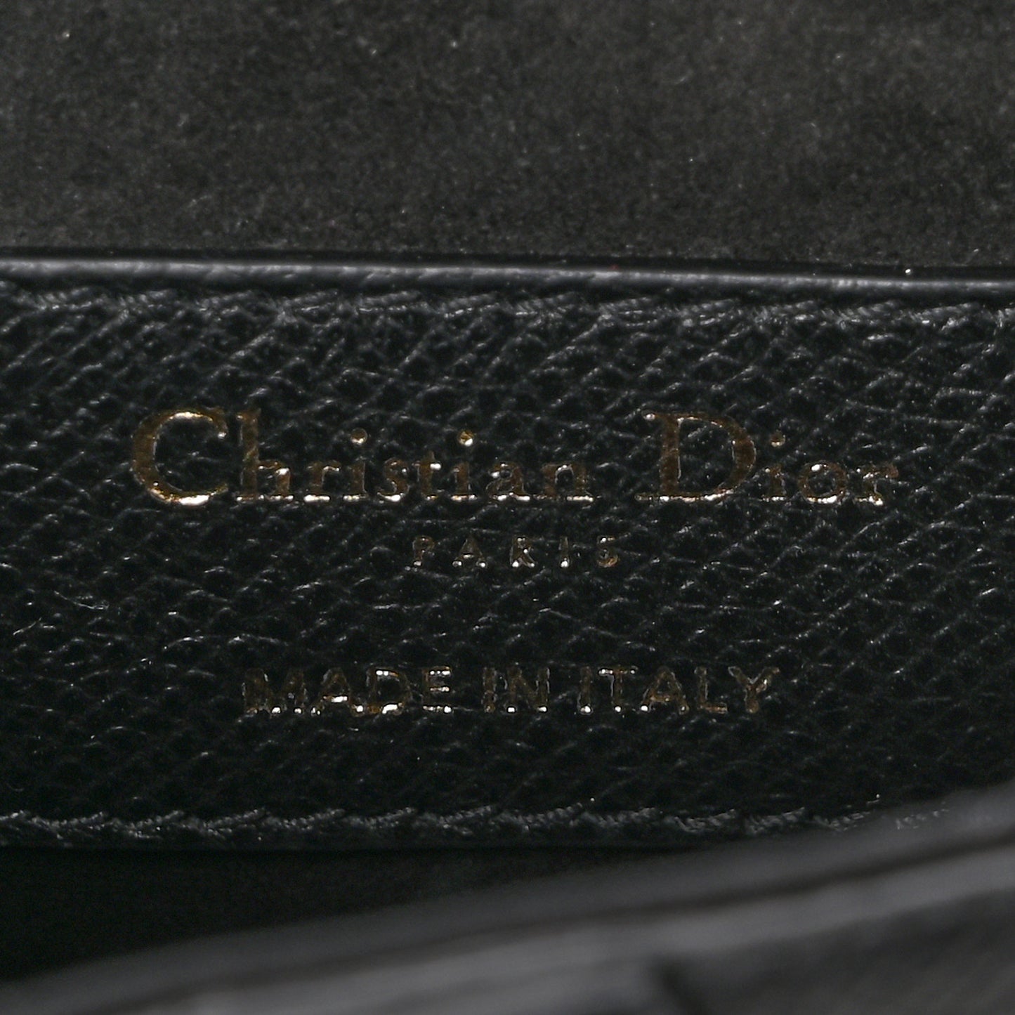 Grained Calfskin Mini Saddle Bag Black