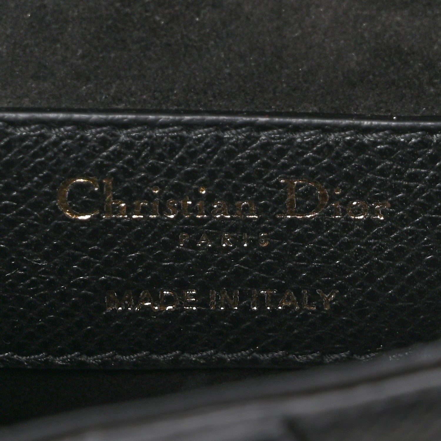 Christian Dior Grained Calfskin Mini Saddle Bag Black 6 of 10