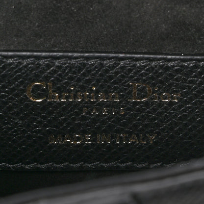 Christian Dior Grained Calfskin Mini Saddle Bag Black 6 of 10