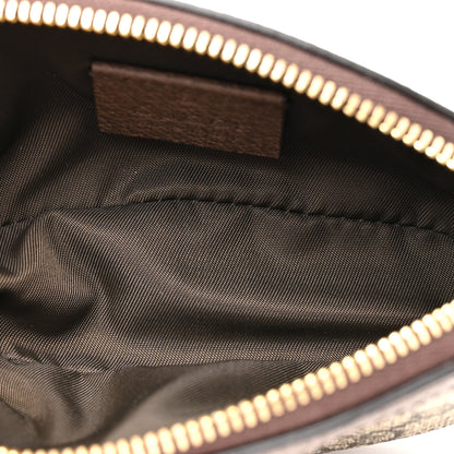 Gucci GG Supreme Monogram Web Ophidia Dome Key Pouch Beige New Acero 5 of 9