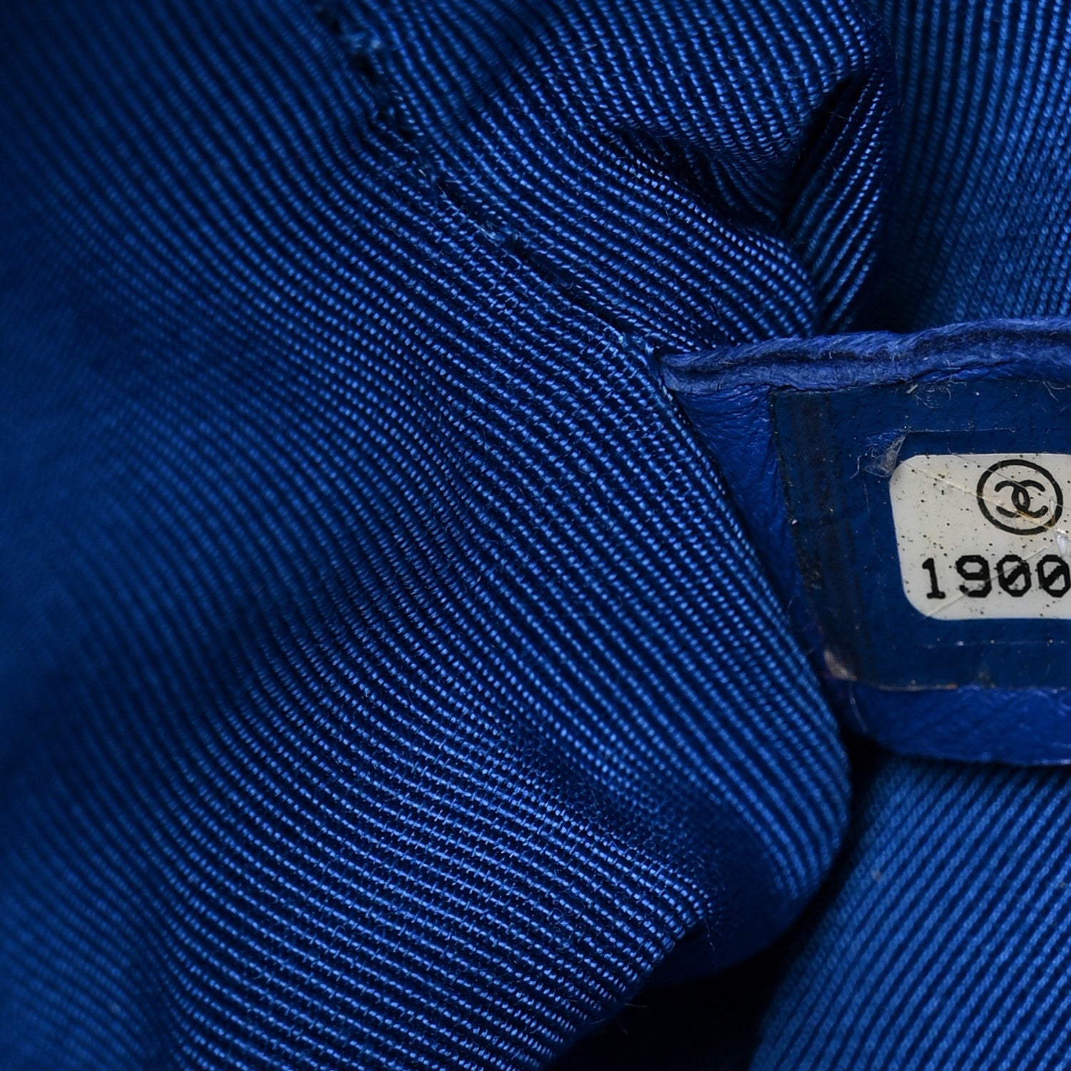 Chanel Woven Fabric Single Flap Blue 7 of 10
