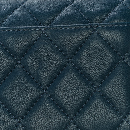 Chanel Lambskin Quilted Medium Chanel 19 Flap Wallet Dark Blue 12 of 12