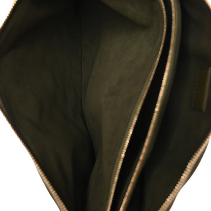 Louis Vuitton Lambskin Embossed Monogram Coussin MM Khaki 5 of 9