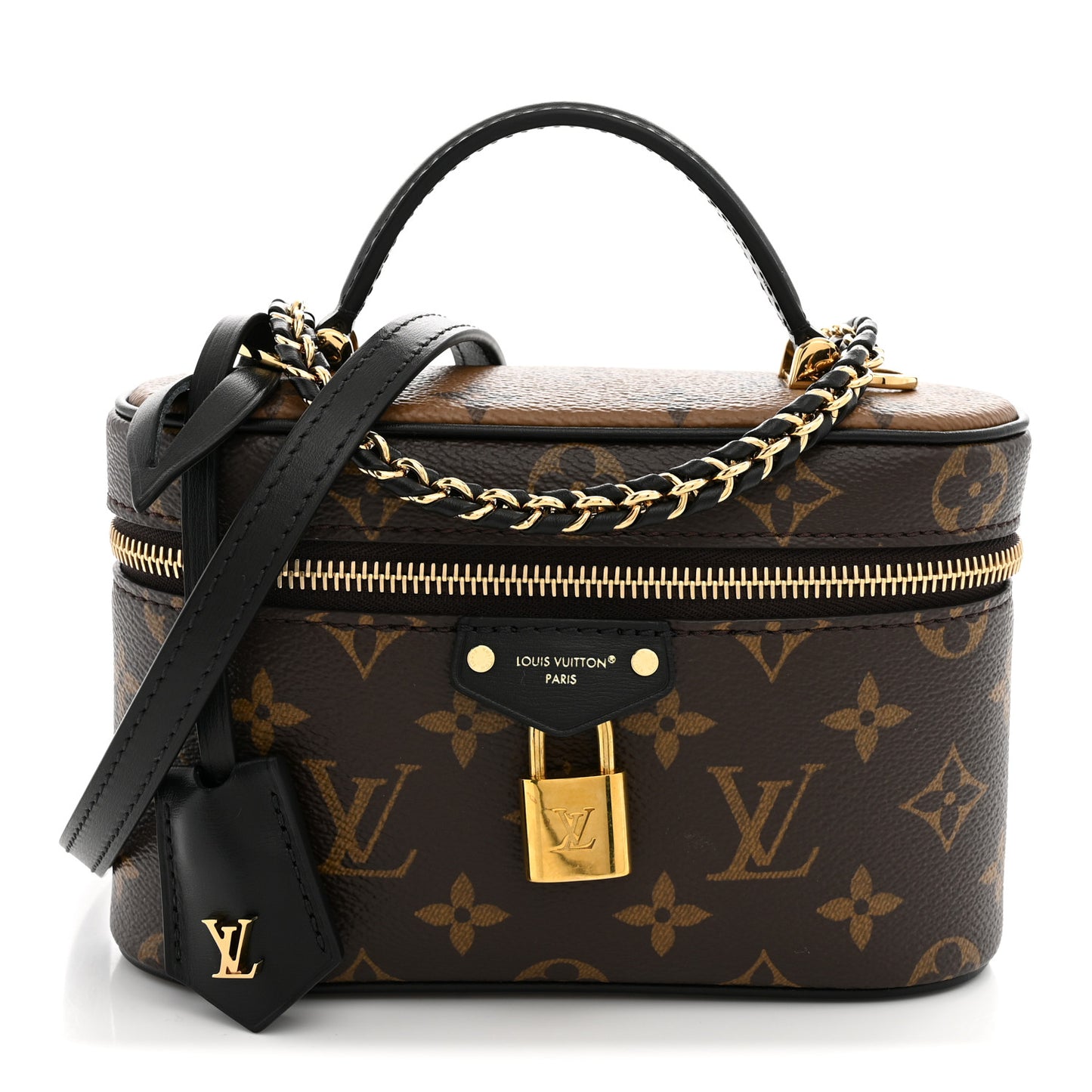 Reverse Monogram Vanity Chain Pouch
